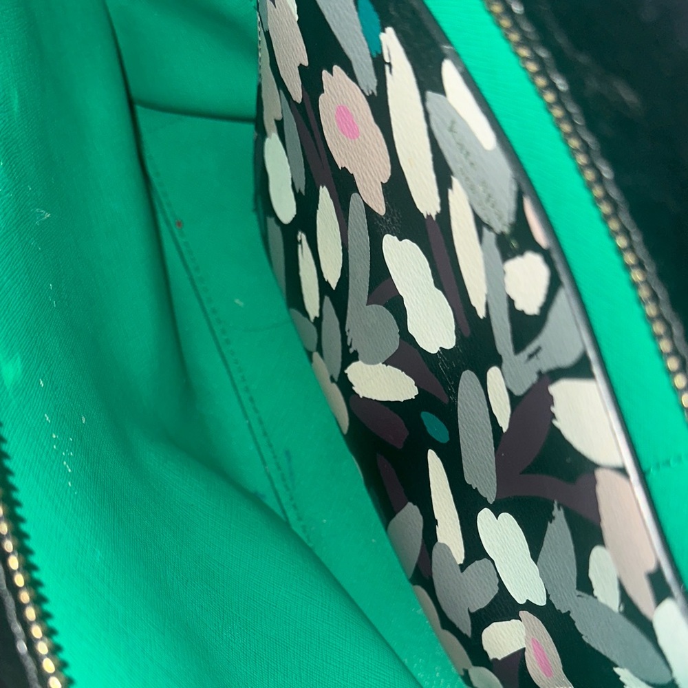 Kate Spade Black and Pink Floral Satchel - Picture 3 of 5